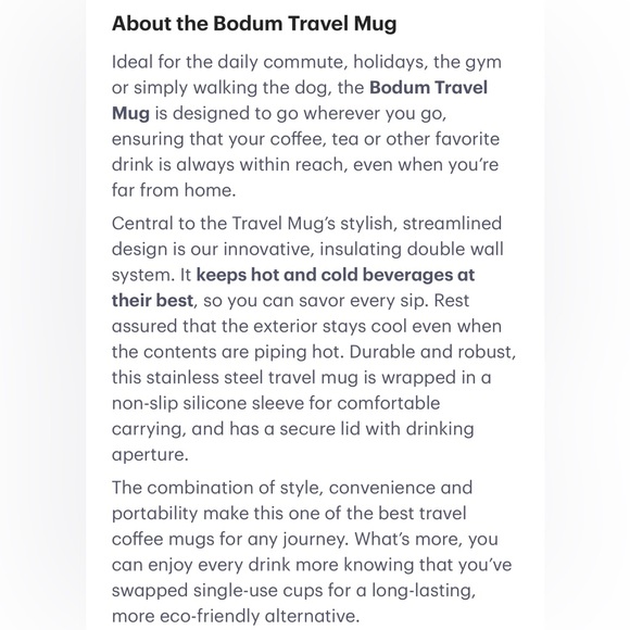 Bodum Stainless Steel Vacuum Travel French Press Coffee Maker - Picture 3 of 8